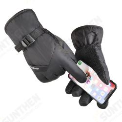 Thicken Electric Cycling Ski Gloves Touch Screen Waterproof Gloves Winter Velvet Warm Leisure Full Finger Men Gloves Thicken Electric Cycling Ski Gloves Touch Screen Waterproof Gloves Winter Velvet Warm Leisure Full Finger Men Gloves