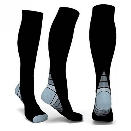 Uniex Elasticity Compression Socks Breathable Travel Activities Fit for Nurses Shin Splints Flight