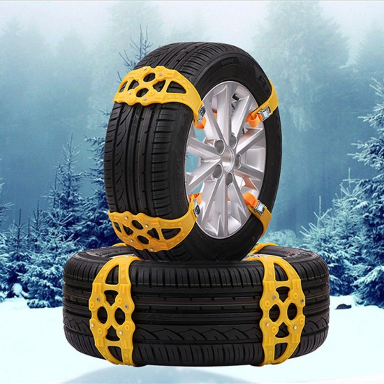 Winter Outdoor Emergency Anti-skid Snow Tyre Chains TPU Car Tire Chain Belt