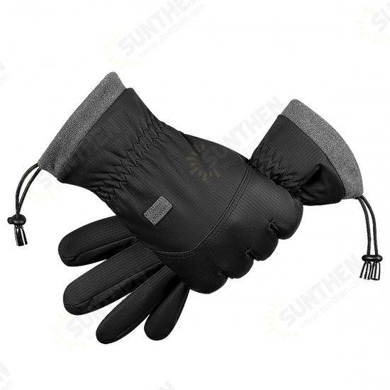 Winter Velvet Ski Gloves Touch Screen Windproof Thermal Warm Sport Glove Outdoor Waterproof Snowboarding Gloves