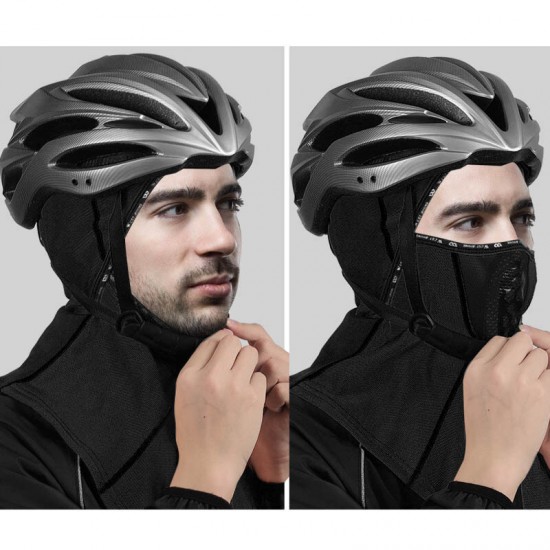 Winter Windproof Hiking Caps Men Warm Thermal Fleece Face Ski Bike Motorcycle Neck Warmer Helmet Hat