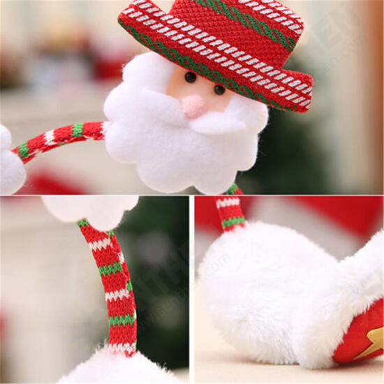 Woman Girl Winter Warm Novelty Santa Claus Elk Snowman Bear Christmas Earmuffs