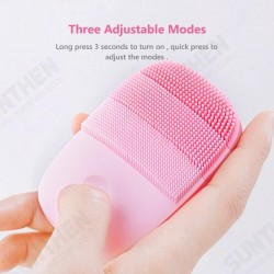 InFace Mini Sonic Facial Cleanser Mini Electric Sonic Face Cleansing Brush Ultrasonic Skin Scrubber Facial Cleaning Face Peeling for Washing InFace Mini Sonic Facial Cleanser Mini Electric Sonic Face Cleansing Brush Ultrasonic Skin Scrubber Facial Cleaning Face Peeling for Washing