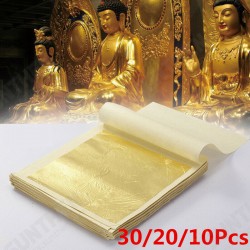 10Pcs Imitation Gold Foil Sheets for Arts Gilding Crafting Decoration DIY 10Pcs Imitation Gold Foil Sheets for Arts Gilding Crafting Decoration DIY
