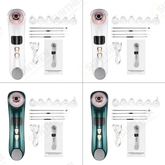 3-in-1 Blackhead Remover Vacuum Three-level Heating Compression Blackhead Remover Temperature Control Blackhead Remover