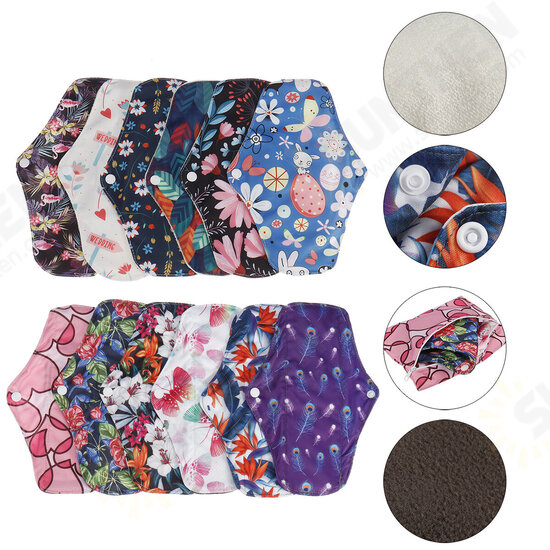 7 Pcs Soft Washable Menstrual Menst Panty Pad Bag Regular Flow Organic Reusable 7 Pcs Soft Washable Menstrual Menst Panty Pad Bag Regular Flow Organic Reusable