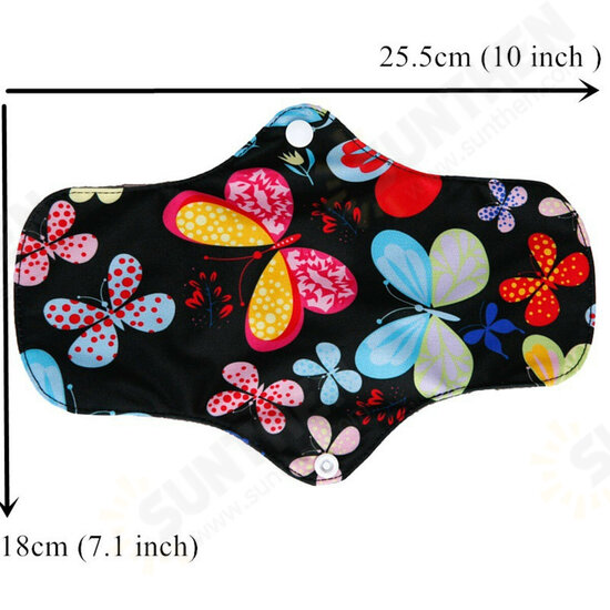 7 Pcs Soft Washable Menstrual Menst Panty Pad Bag Regular Flow Organic Reusable