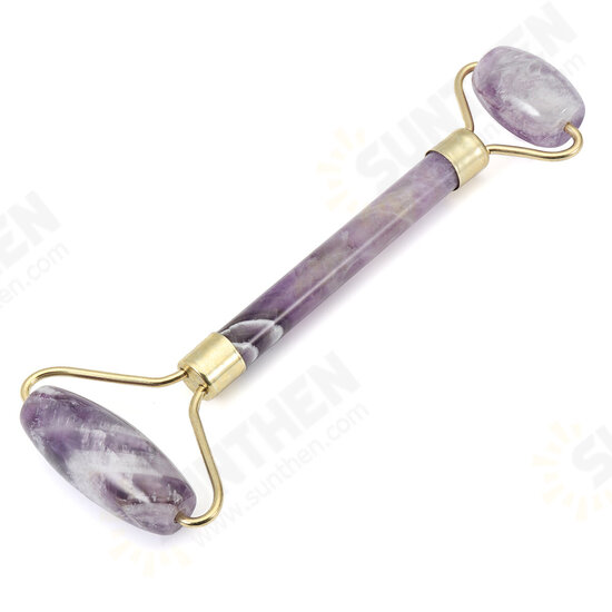 Amethyst Jade Roller Facial Massage Roller Anti Wrinkles Minimize Enlarged Pores Tighten Firm