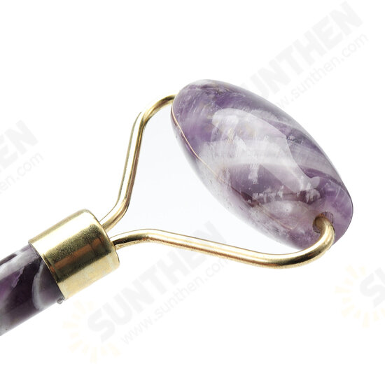 Amethyst Jade Roller Facial Massage Roller Anti Wrinkles Minimize Enlarged Pores Tighten Firm