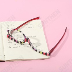 Colorful Magnifying Makeup Glasses Eye Spectacles Reading Glasses Flip Down Lens Folding for Women Cosmetic Make Up Colorful Magnifying Makeup Glasses Eye Spectacles Reading Glasses Flip Down Lens Folding for Women Cosmetic Make Up