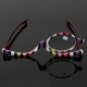 Colorful Magnifying Makeup Glasses Eye Spectacles Reading Glasses Flip Down Lens Folding for Women Cosmetic Make Up