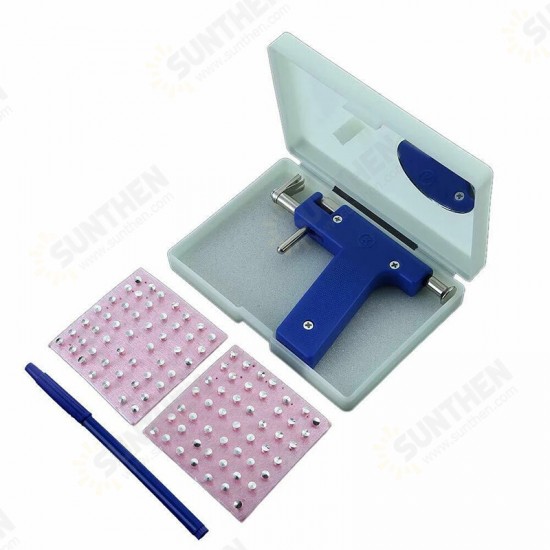 Ear Piercing Spear with 98pcs Studs Kit Tool Set Ear Nose Navel Body Piercing