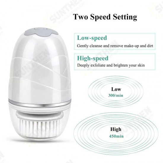 Facial Cleansing Brush Mini Electric Facial Brush Exfoliating Blackhead Removal Waterproof 3 in 1 Face Brush Skin Care Facial Cleansing Brush Mini Electric Facial Brush Exfoliating Blackhead Removal Waterproof 3 in 1 Face Brush Skin Care