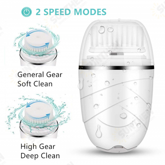 Facial Cleansing Brush Mini Electric Facial Brush Exfoliating Blackhead Removal Waterproof 3 in 1 Face Brush Skin Care Facial Cleansing Brush Mini Electric Facial Brush Exfoliating Blackhead Removal Waterproof 3 in 1 Face Brush Skin Care