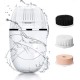 Facial Cleansing Brush Mini Electric Facial Brush Exfoliating Blackhead Removal Waterproof 3 in 1 Face Brush Skin Care