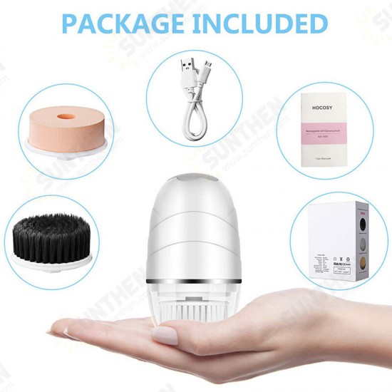 Facial Cleansing Brush Mini Electric Facial Brush Exfoliating Blackhead Removal Waterproof 3 in 1 Face Brush Skin Care Facial Cleansing Brush Mini Electric Facial Brush Exfoliating Blackhead Removal Waterproof 3 in 1 Face Brush Skin Care