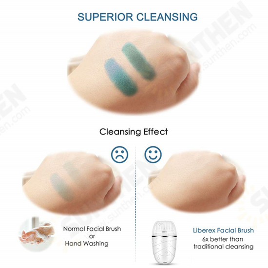 Facial Cleansing Brush Mini Electric Facial Brush Exfoliating Blackhead Removal Waterproof 3 in 1 Face Brush Skin Care Facial Cleansing Brush Mini Electric Facial Brush Exfoliating Blackhead Removal Waterproof 3 in 1 Face Brush Skin Care