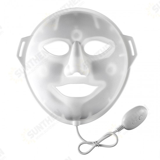 LED Photon Therapy Facial Mask 3 Colors Vibration Skin Massager Beauty Face Tool