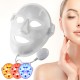 LED Photon Therapy Facial Mask 3 Colors Vibration Skin Massager Beauty Face Tool