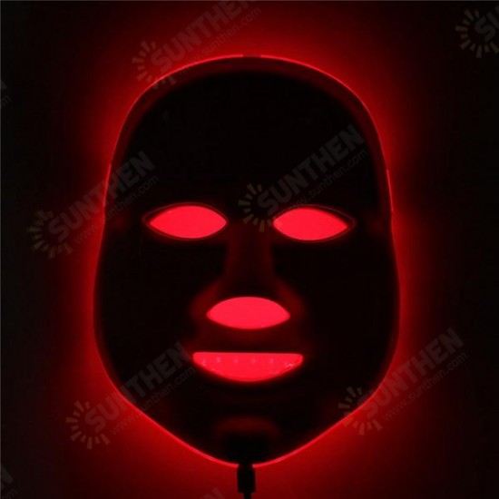 Photon LED Skin Rejuvenation Therapy Face Facial Mask 3 Colors Light Wrinkle Removal Anti Aging