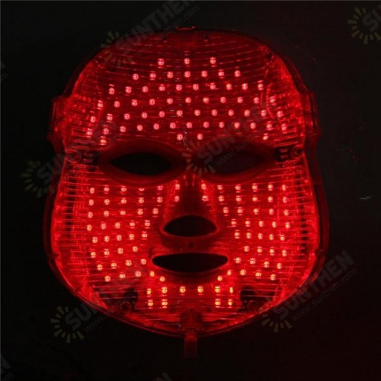 Photon LED Skin Rejuvenation Therapy Face Facial Mask 3 Colors Light Wrinkle Removal Anti Aging