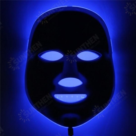 Photon LED Skin Rejuvenation Therapy Face Facial Mask 3 Colors Light Wrinkle Removal Anti Aging