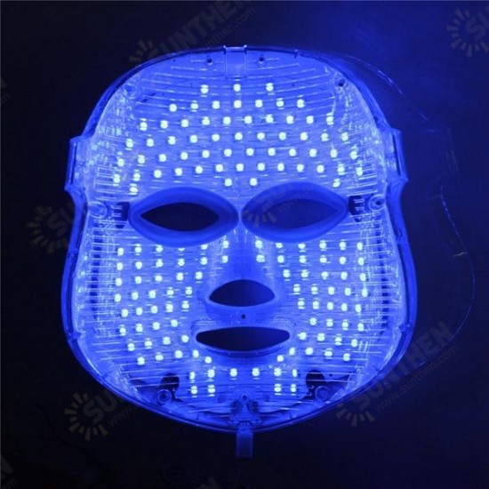 Photon LED Skin Rejuvenation Therapy Face Facial Mask 3 Colors Light Wrinkle Removal Anti Aging