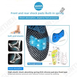 Spring Silicone Orthopedic Arch Support Insoles Inserts Flat Feet Orthotic Shoes Sole Insoles Plantar Fasciitis Spring Silicone Orthopedic Arch Support Insoles Inserts Flat Feet Orthotic Shoes Sole Insoles Plantar Fasciitis