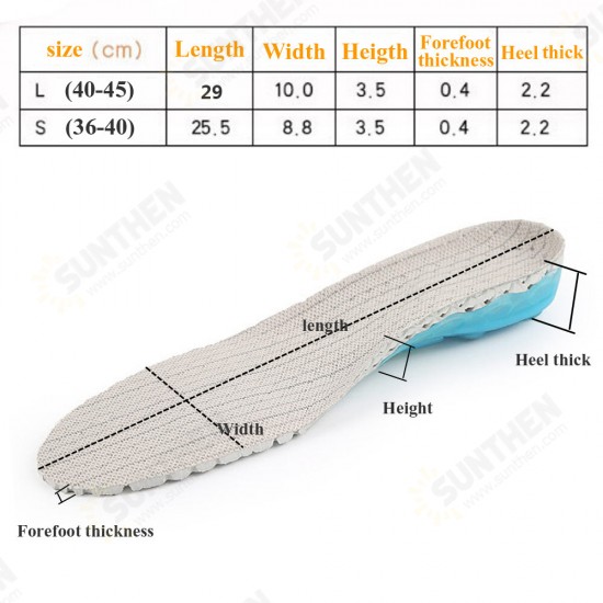 Spring Silicone Orthopedic Arch Support Insoles Inserts Flat Feet Orthotic Shoes Sole Insoles Plantar Fasciitis