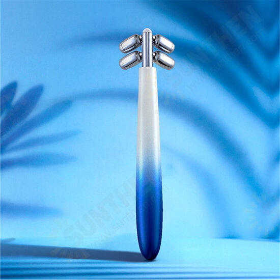 USB Charging Gradient Dragonfly Four-wheel EMS Facial Beauty Instrument Micro Current Facial Lifting Firming Massage Facial Beauty Device USB Charging Gradient Dragonfly Four-wheel EMS Facial Beauty Instrument Micro Current Facial Lifting Firming Massage Facial Beauty Device