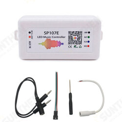 DC5-24V SP107E RGB Music bluetooth LED Controller for WS2812 SK6812 SK9822 Strip Light