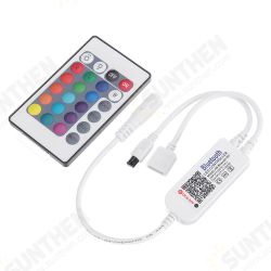 DC5-24V Smart APP bluetooth RGB Dimmer Controller +24Key IR Remote Control for LED Strip Light DC5-24V Smart APP bluetooth RGB Dimmer Controller +24Key IR Remote Control for LED Strip Light
