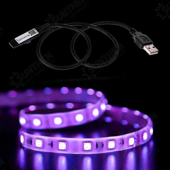 45CM Max 45W USB Mini 4Pins LED RGB bluetooth Strip Light APP Controller DC5V