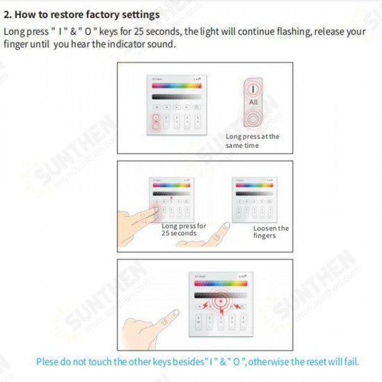 ZJ-TRBM-RGBW-A bluetooth Mesh RGBW Touch Remote Panel Dimmer Controller Work With Amazon Alexa Google Home AC100-240V