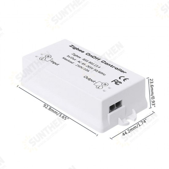 AC85-265V 10A On/Off Controller Smart Light Switch Remote Control Home Module Work With Alexa