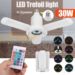 30W LED Foldable Trefoil Light bluetooth Music Lamp with Remote Control 30W LED Foldable Trefoil Light bluetooth Music Lamp with Remote Control