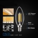 4PCS AC220V E14 4W Dimmable COB LED Candle Light Bulb + Smart WiFi Dimmer Light Switch Work With Amazon Alexa
