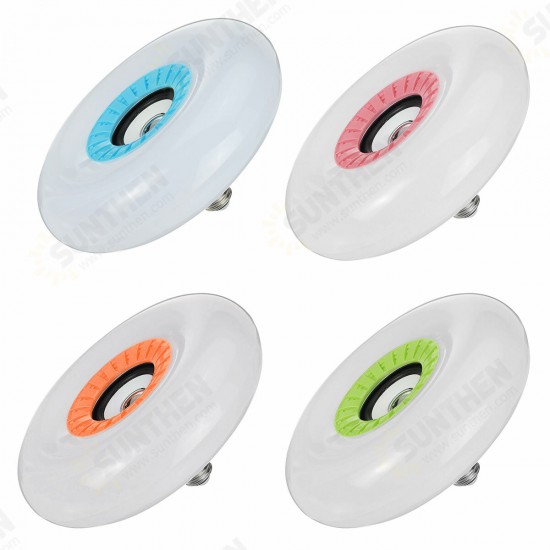 85-265V E27 Smart bluetooth LED Ceiling Light RGB Music Speeker Dimmable Lamp + Remote