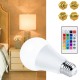 AC-85-265V E27 LED RGBW Light Bulb with Remote Control 4 Dynamic Lighting Modes