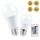 AC-85-265V E27 LED RGBW Light Bulb with Remote Control 4 Dynamic Lighting Modes