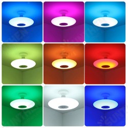 E27 18W/24W/48W Ceiling Light Bulb Music LED bluetooth Speaker Lamp with Remote Control AC85-265V E27 18W/24W/48W Ceiling Light Bulb Music LED bluetooth Speaker Lamp with Remote Control AC85-265V