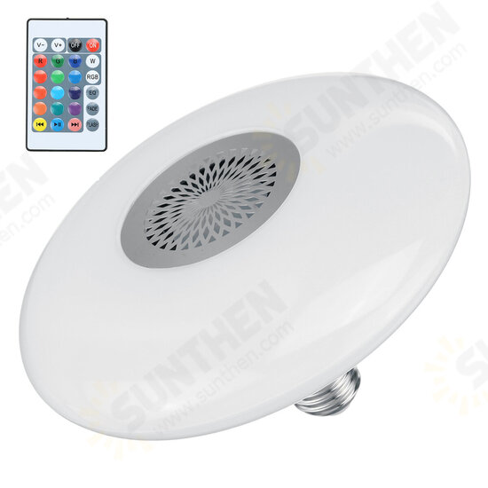 E27 18W/24W/48W Ceiling Light Bulb Music LED bluetooth Speaker Lamp with Remote Control AC85-265V