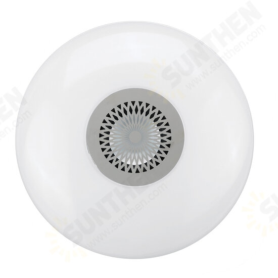 E27 18W/24W/48W Ceiling Light Bulb Music LED bluetooth Speaker Lamp with Remote Control AC85-265V