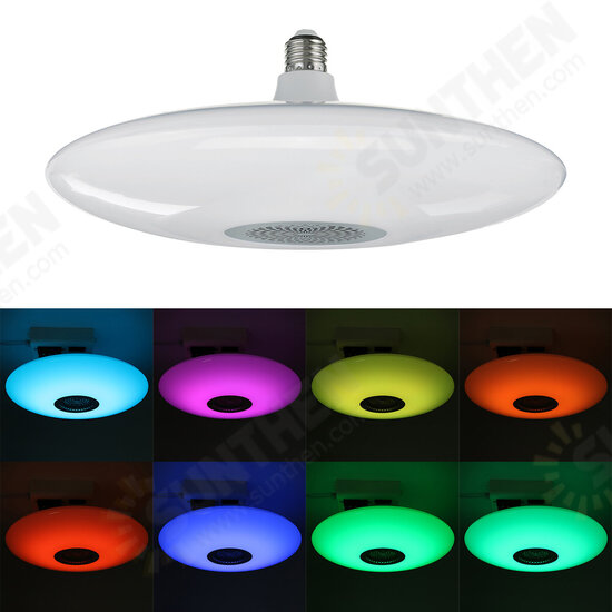 E27 18W/24W/48W Ceiling Light Bulb Music LED bluetooth Speaker Lamp with Remote Control AC85-265V