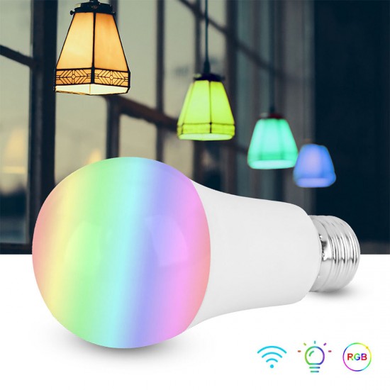 E27 E26 B22 RGBW Smart LED Light Bulb 7W WiFi IOS Android Amazon Alexa Google Lamp AC85-265V