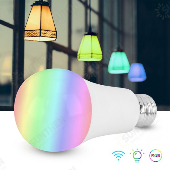 E27 E26 B22 RGBW Smart LED Light Bulb 7W WiFi IOS Android Amazon Alexa Google Lamp AC85-265V