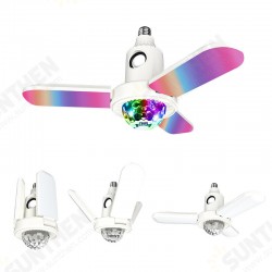 E27 LED Deformable Ceiling Fan Light RGB bluetooth Music Speaker Lamp with Remote E27 LED Deformable Ceiling Fan Light RGB bluetooth Music Speaker Lamp with Remote