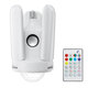 E27 LED Deformable Ceiling Fan Light RGB bluetooth Music Speaker Lamp with Remote