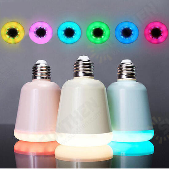 E27 LED Lamp bluetooth 4.0 Music Audio Speaker Bulb APP Controller