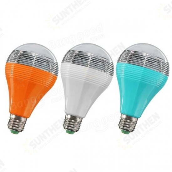 E27/E26 Wifi Control Music Smart Audio Speaker LED Multicolor Bulb Light Lamp AC 90-264V